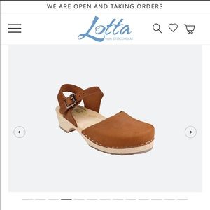 Lotta from Stockholm low wood brown piled nubuck clog